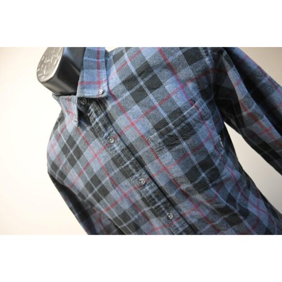 Eddie Bauer Travex Flannel Camp Shirt Plaid Classic Fit Mens Size Medium - Picture 1 of 7